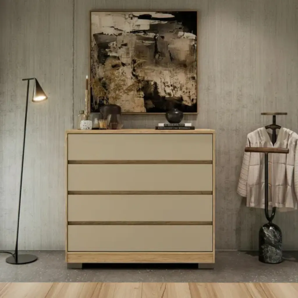 fabricado con MDF Enchapado en un ambiente minimalista.