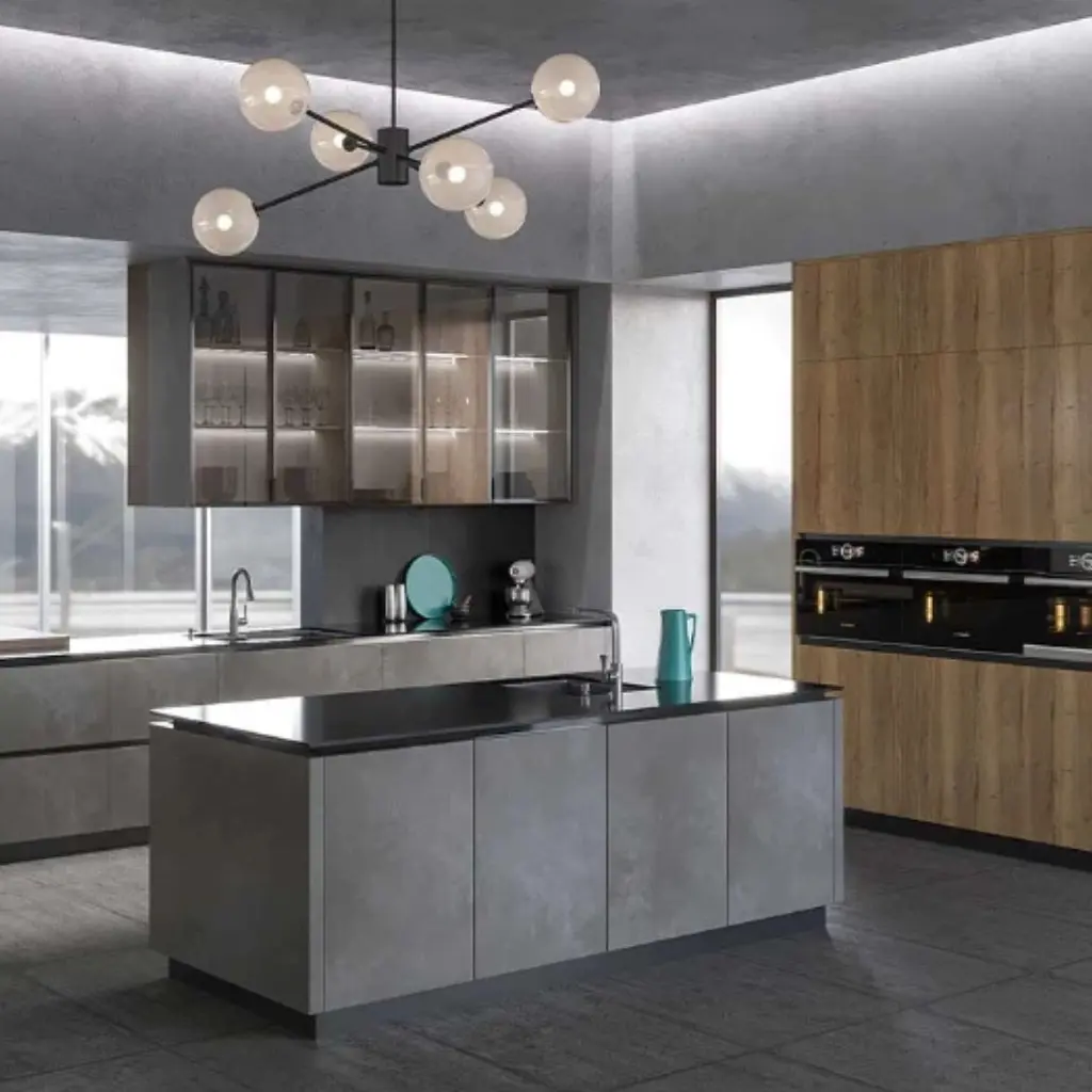 Enchapado para muebles de cocina de alta calidad.