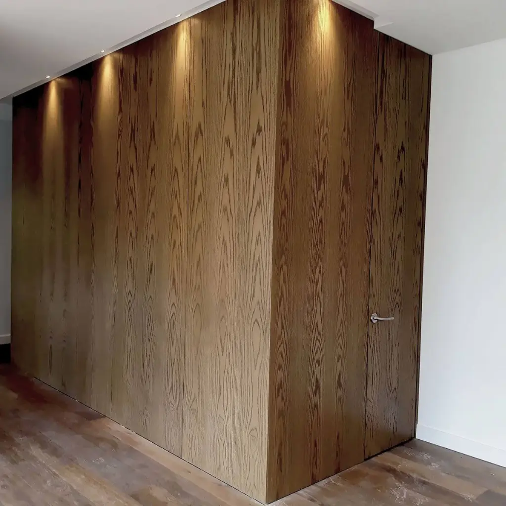 Gabinetes en Enchape de Madera para Muebles Oscuro